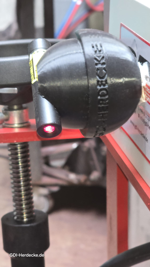 Laser für Richtungsanzeige Fussbodenfräse